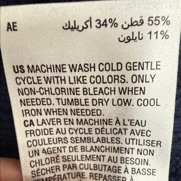 Charter Club Women’s Button-Shoulder Long Sleeve Knit Navy Sweater. R13B - Picture 6 of 7